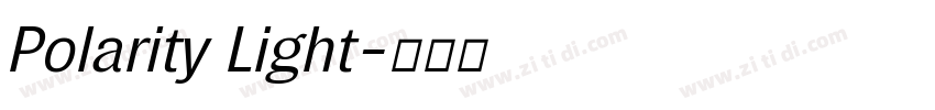 Polarity Light字体转换